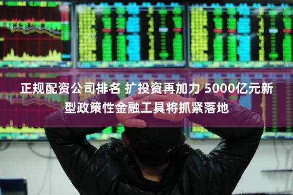正规配资公司排名 扩投资再加力 5000亿元新型政策性金融工具将抓紧落地